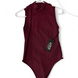 Burgundy Forever 21 Sculpt bodysuit. Size XS.